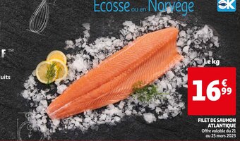 Auchan Filet De Saumon Atlantique aanbieding