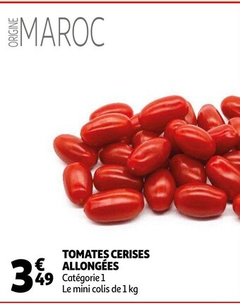 Auchan Tomates Cerises Allongees aanbieding