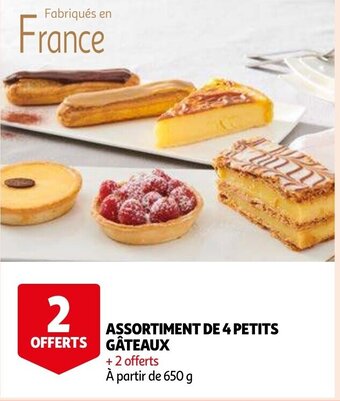 Auchan Assortiment De 4 Petits Gateaux aanbieding