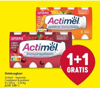 Delhaize Drinkyoghurt actimel aanbieding