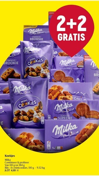 Delhaize Koekjes milka aanbieding