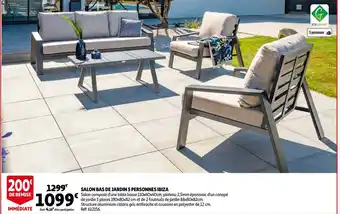 Salon Bas De Jardin 5 Personnes Ibiza