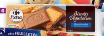Biscuits Tablette au Chocolat au Lait Carrefour 125g
