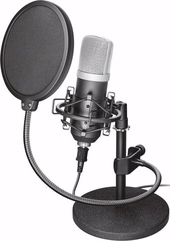 Trust gxt 252 emita - usb studio microfoon met popfilter - windows/ playstation 5