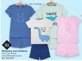 Carrefour TEX Shortama voor Kinderen van 2 tot 6 jaar Ref. 6923931 aanbieding
