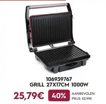 Grill 10639767 27x17cm 1000W