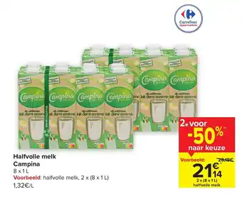 Campina Halfvolle Melk 8 x 1L