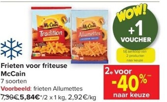 Carrefour Frieten voor friteuse mccain aanbieding