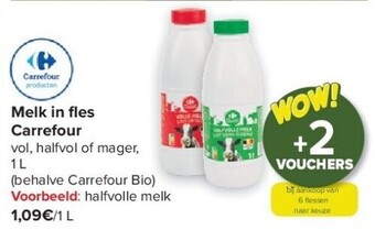 Carrefour Melk in fl es carrefour aanbieding
