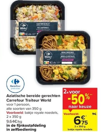 Carrefour Aziatische bereide gerechten carrefour traiteur world aanbieding