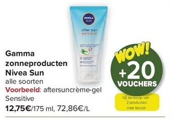 Carrefour Gamma zonneproducten nivea sun aanbieding