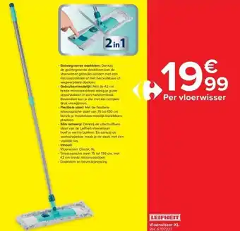 Carrefour Vloerwisser xl aanbieding