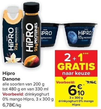 Carrefour Hipro danone aanbieding