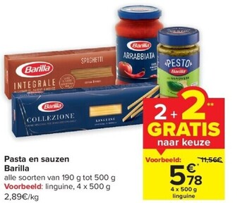 Pasta en sauzen barilla
