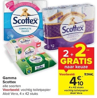 Carrefour Gamma scottex aanbieding