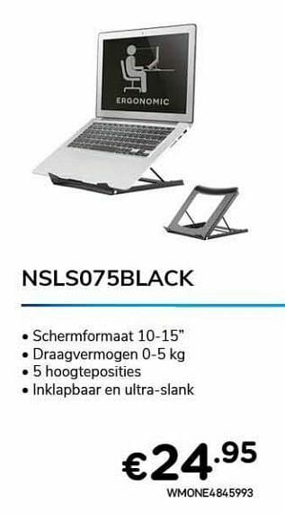 CompuDeals Newstar laptop stands nsls075black aanbieding