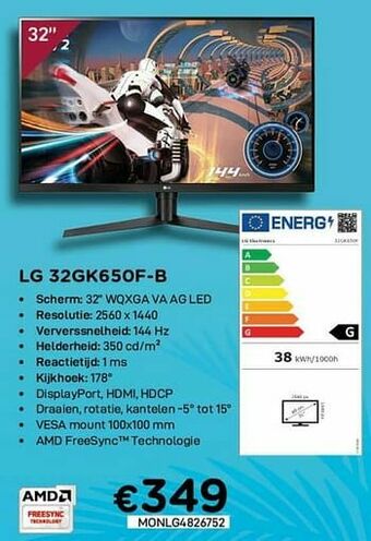 CompuDeals Lg 32gk650f-b aanbieding