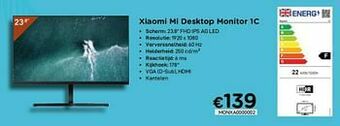 CompuDeals Xiaomi mi desktop monitor 1c aanbieding