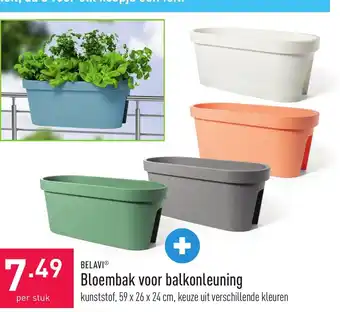 ALDI Belavi Bloembak voor Balkonkleuning aanbieding