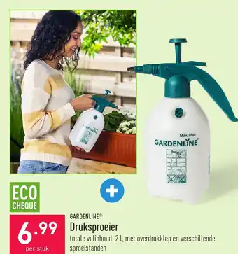 ALDI Gardenline Drukspoeier 2L aanbieding