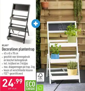 ALDI Belavi Decoratieve Plantentrap 43 x 45 x 78cm aanbieding
