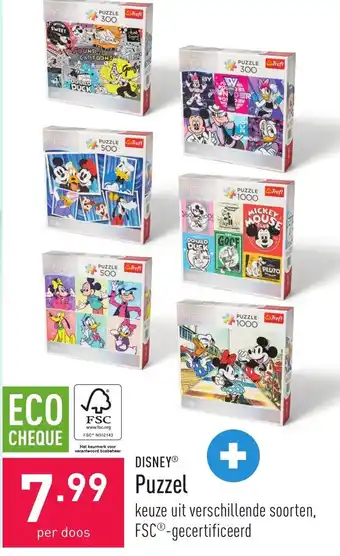 ALDI Disney Puzzel aanbieding