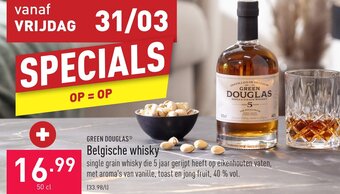 ALDI Green Douglas Belgische Whisky 50cl aanbieding