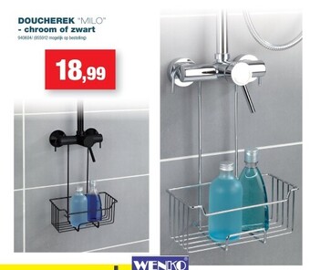 Hubo Doucherek “milo” - chroom of zwart aanbieding