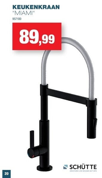 Hubo Keukenkraan “miami“ aanbieding
