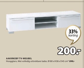 Jysk Aakirkeby tv-meubel aanbieding