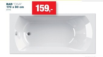 Hubo Bad “diva” 170 x 80 cm aanbieding
