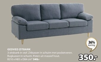 Jysk Gedved zitbank aanbieding