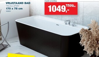 Hubo Vrijstaand bad “kolora” 170 x 78 cm aanbieding