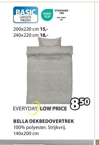 Jysk Bella dekbedovertrek aanbieding