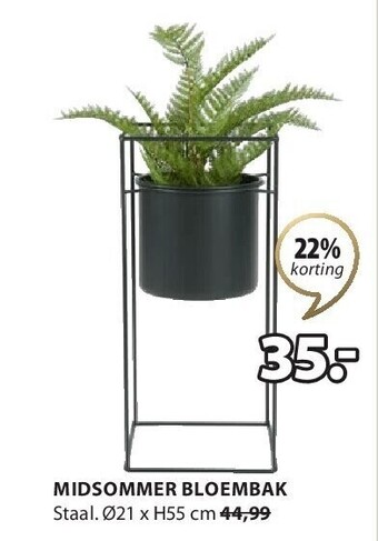Jysk Midsommer bloembak aanbieding
