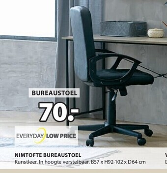 Jysk Nimtofte bureaustoel aanbieding