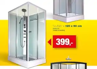 Hubo Complete douchecabine 120 x 90 cm aanbieding