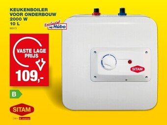 Keukenboiler voor onderbouw 2000 w 10 l