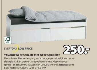 Jysk Tangbjerg bedframe met opbergruimte aanbieding