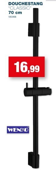 Hubo Douchestang “classic” 70 cm aanbieding