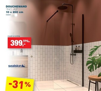 Hubo Douchewand “inc. a3” 10 x 200 cm aanbieding
