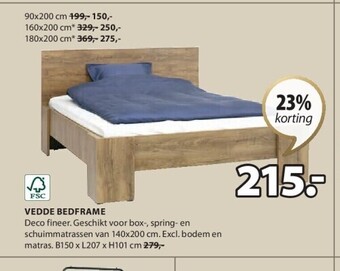 Jysk Vedde bedframe aanbieding