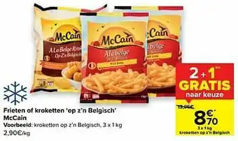 Carrefour Mccain kroketten op z’n belgisch aanbieding