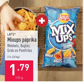 ALDI Lay's Mixups Paprika 125g aanbieding