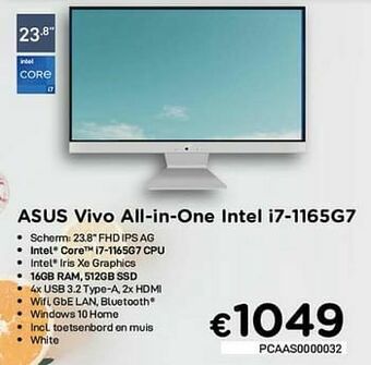 Asus vivo all-in-one intel i7-1165g7