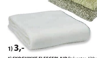 Jysk Skogvikke fleeceplaid aanbieding