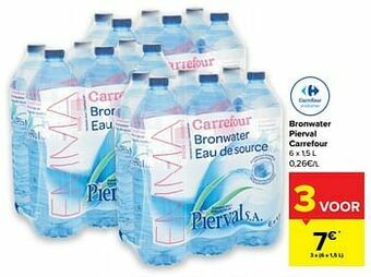 Carrefour Bronwater pierval carrefour aanbieding