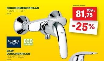 Hubo Douchemengkraan “start eco” aanbieding