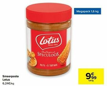 Carrefour Smeerpasta lotus aanbieding