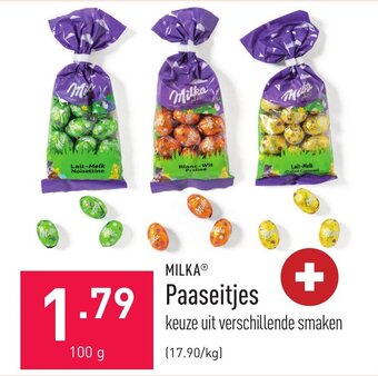 ALDI Milka Paaseitjes 100g aanbieding
